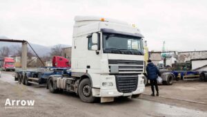 Sleeper truck parked at loading yard – Arrow Dispatch Services LLC