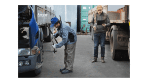 A professional providing training to truck dispatcher.