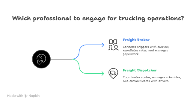 Differences Between Freight Brokers and Truck Dispatchers 
