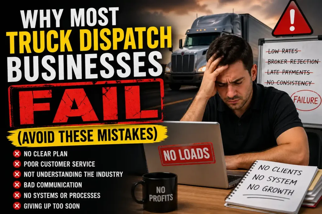 Why Most Truck Dispatch Businesses Fail (Avoid These Mistakes)