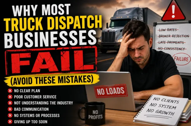 Why Most Truck Dispatch Businesses Fail (Avoid These Mistakes)