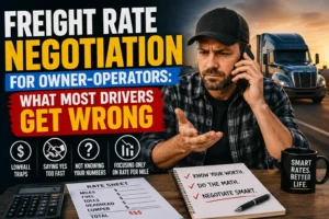 Freight Rate Negotiation for Owner-Operators: What Most Drivers Get Wrong