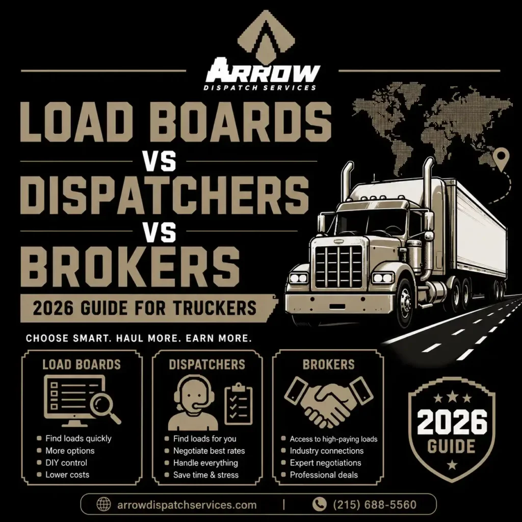 Load Boards vs Dispatchers vs Brokers 2026 Guide for Truckers