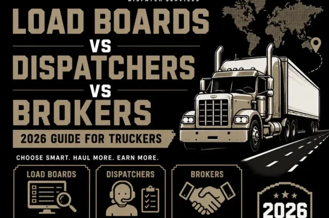 Load Boards vs Dispatchers vs Brokers 2026 Guide for Truckers