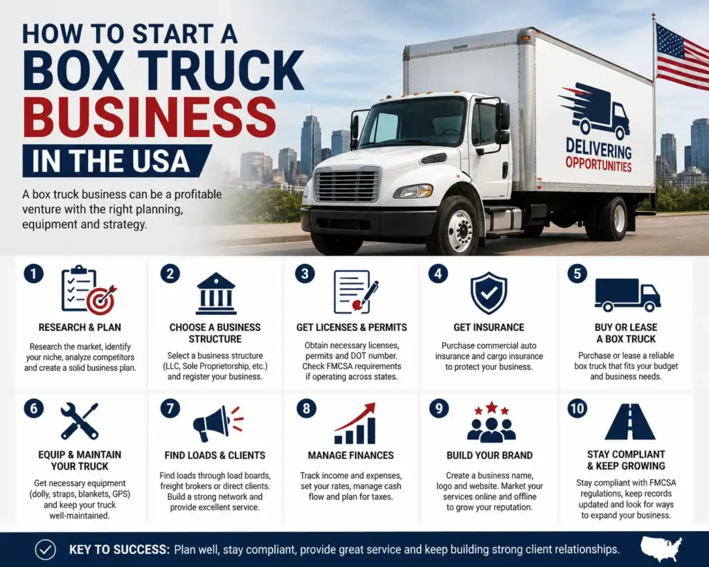 How to Start a Box Truck Business in the USA