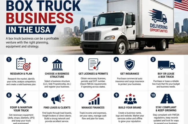 How to Start a Box Truck Business in the USA