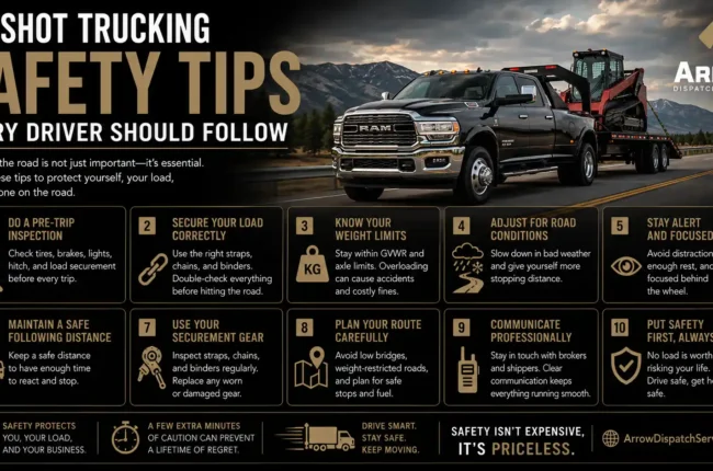Hotshot Trucking Safety Tips Every Driver Should Follow