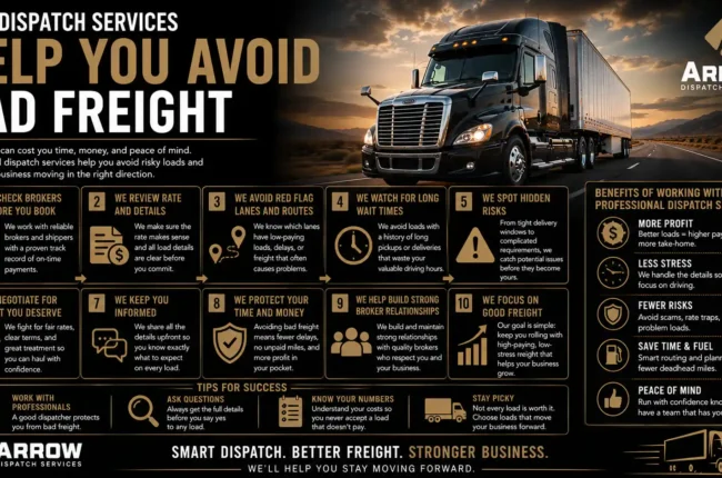 How Dispatch Services Help You Avoid Bad Freight