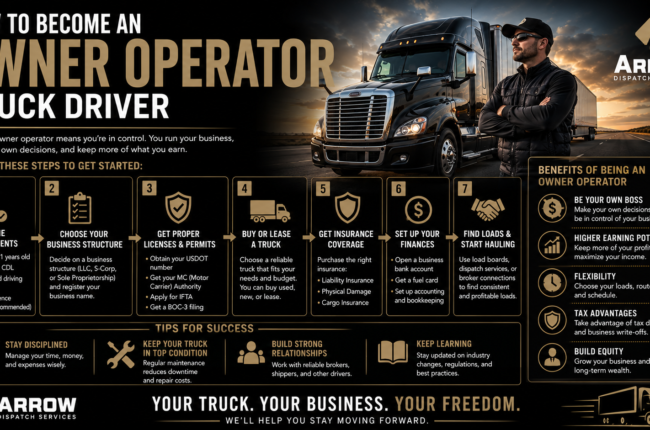 How to Become an Owner Operator Truck Driver